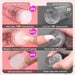 French Nail Stamper -  French Tip Nail Tools with Nail Scraper and Replaceable Stamper Head, 100-Time Using Silicone Nail Stamper Kit for Gel Nail Polish DIY Nail Art Tools
