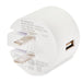 Onn. 2.4A USB Wall Charger with Foldable Plug-White, for Iphone, Ipad and Android Smartphones