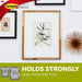 Large Picture Hanging Strips, Damage Free Hanging Picture Hangers, No Tools Wall Hanging Strips for Living Spaces, 4 White Adhesive Strip Pairs