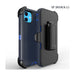 Drop Proof Silicone Belt Clip Holster Phone Case Cover for Apple Iphone 11 (Blue)