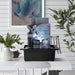 Indoor Fountain Tabletop Fountain Waterfall Fountains Relaxation Water Feature Feng Shui Zen Meditation Desktop Fountain with LED Light for Home and Office Indoor Spaces Decor (Style 6)