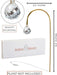Suncatcher - Plant Suncatcher, Gold Shepherds Hook with Single Hanging K9 Crystal Prism, 6.3X2.2