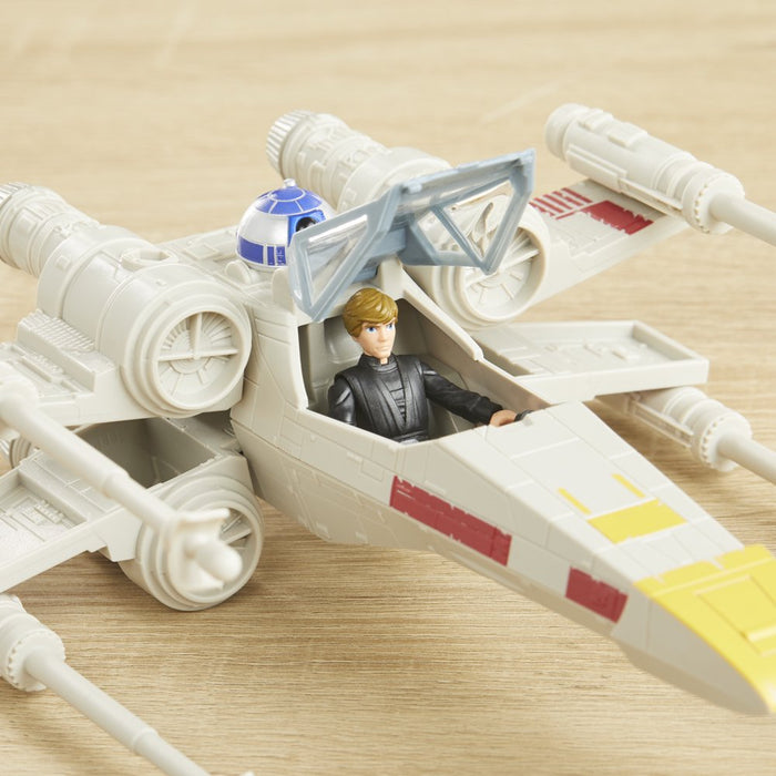 Star Wars Mission Fleet Luke Skywalker & Grogu X-Wing Fighter Action Figure and Vehicle