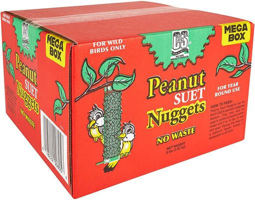 C&S Wild Bird Peanut Suet Nuggets Mega Box, 8 Pounds