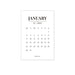 Manual Account 2023 Monthly Calendar Small Card