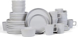 Coupe Dinnerware Set, Service for 8, Black Matte, 32 Piece