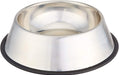 Stainless Steel Pet Dog Water and Food Bowl, Set of 2 (11 X 3 Inches)