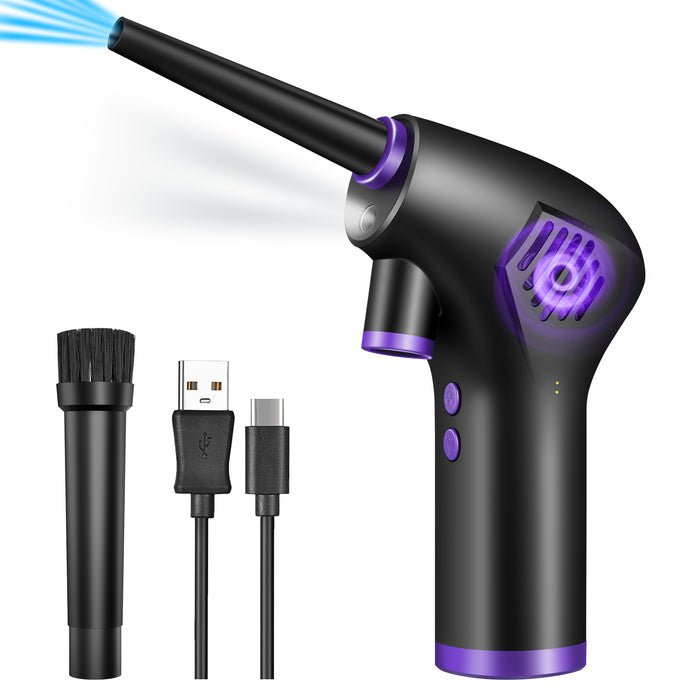 Wireless Air Duster for Computer Cleaning 15000Mah /6000Mah USB-C Air Blower, Handheld Home Duster Cleaner for Laptop Car Clean