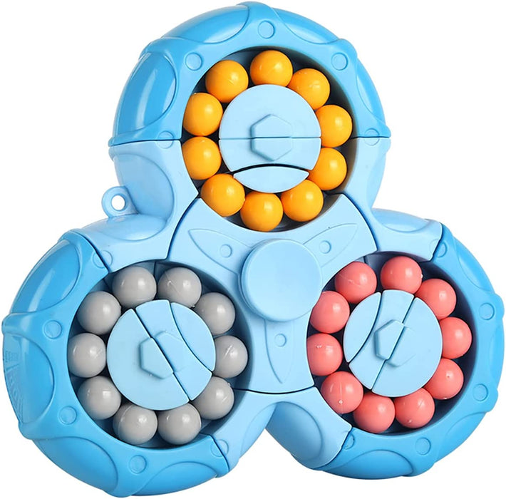 Pop Fidget Spinners - Puzzles for Adults,Sensory Toys for Autistic Kids,Fidget Toys -Stress Reduction and Anxiety Relief Hand Sensory Toy, Puzzle Games Rotating Magic Bean for Adults and Kids