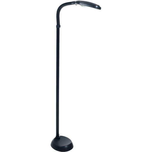Somerset Home Adjustable Floor Lamp - 6Ft Full Spectrum Natural Sunlight Lamp with Bendable Neck, Black