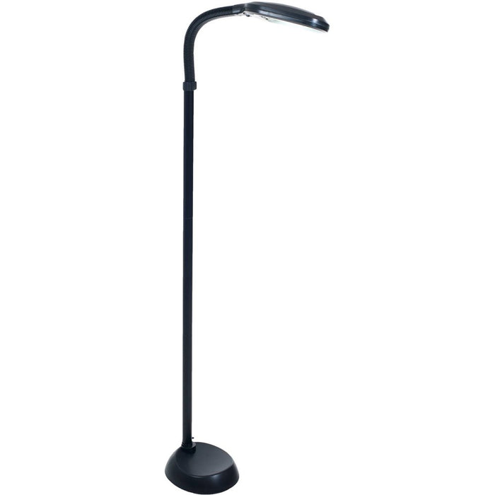 Somerset Home Adjustable Floor Lamp - 6Ft Full Spectrum Natural Sunlight Lamp with Bendable Neck, Black