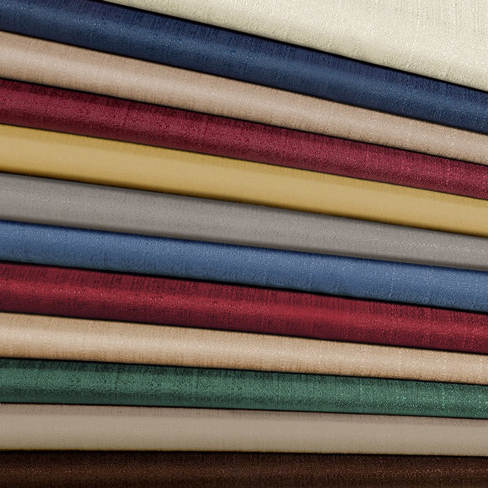 Eclipse Samara Solid Color Blackout Rod Pocket Single Curtain Panel, Espresso, 42 X 54