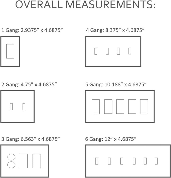 Legrand - Pass & Seymour TP2 TP1WCP10 Toggle Switch Wall Plates, 2-Gang, Brown