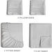 Queen Size Sheet Set - Breathable & Cooling Sheets - Hotel Luxury Bed Sheets - Extra Soft - Deep Pockets - Easy Fit - 4 Piece Set - Wrinkle Free - Comfy – French Grey Bed Sheets - Queen Sheets