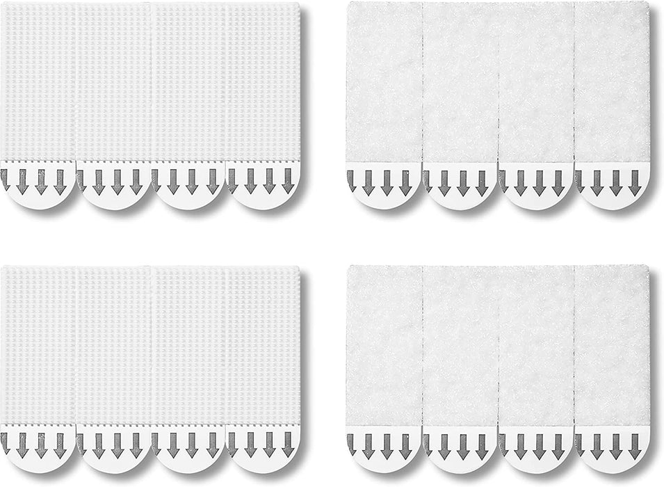 28-Pairs(56 Strips) Large Picture Hanging Strips Heavy Duty, Removable Hook and Loop Tape, Picture Hanger Damage Free, Adhesive Strips for Frame Hanging and Christmas Decorations