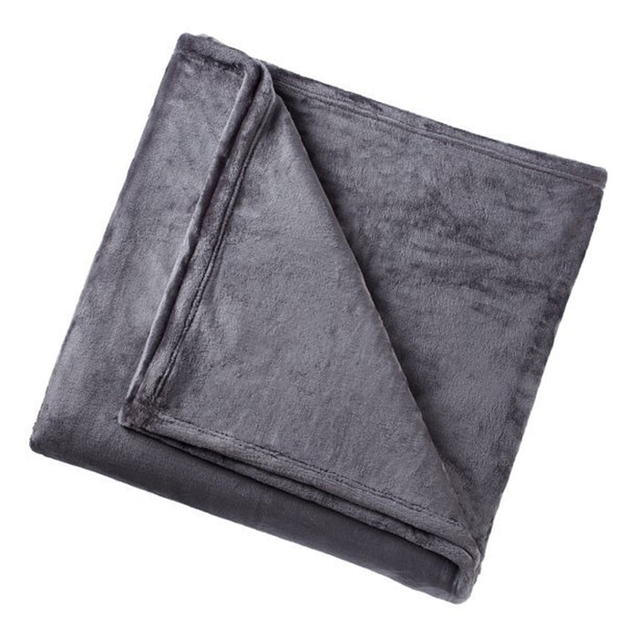 Better Homes & Gardens Luxury Velvet Plush Blanket, Full/Queen, Gray