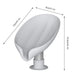 4 Piece Soap Dish Holder Self Draining Soap Holder Leaf Shape Bar Soap Holder Soap Saver with Suction Cup for Shower Bathroom Tub Kitchen Sink Plastic Tray Holder