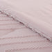 Queen Size Comforter Set, Chevron Tufted Design Blush Pink , Boho Bedding for Queen Bed ,Lightweight and Fluffy for All Seasons, 3 Piece