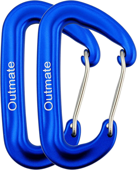 Hammock Carabiner Clip,12Kn 7075 Aluminium Alloy Carabiners,Heavy Duty Clips 2645Lbs/1200Kg,Perfect Gear for Hammocks Camping Hiking Keyring and Utility