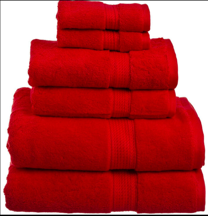 6 Piece Bath Towels Set 2 BATH TOWEL, 2 HAND TOWEL and 2 WASHCLOTHS NAVY COLOR
