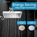 Shower Head - High Pressure Rain - Premium Quality Luxury Design - 1-Min Install - Easy Clean Adjustable Replacement for Your Bathroom Shower Heads (Luxury Polished Chrome, 6 Inch Square)