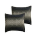 Mainstays 7-Piece Metallic Stripe Jacquard Comforter Set, Black and Gold, Full/Queen