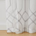 Mainstays Modern Gray Geometric Rod Pocket Sheer Curtain Set, 28" X 63" (4 Panels)