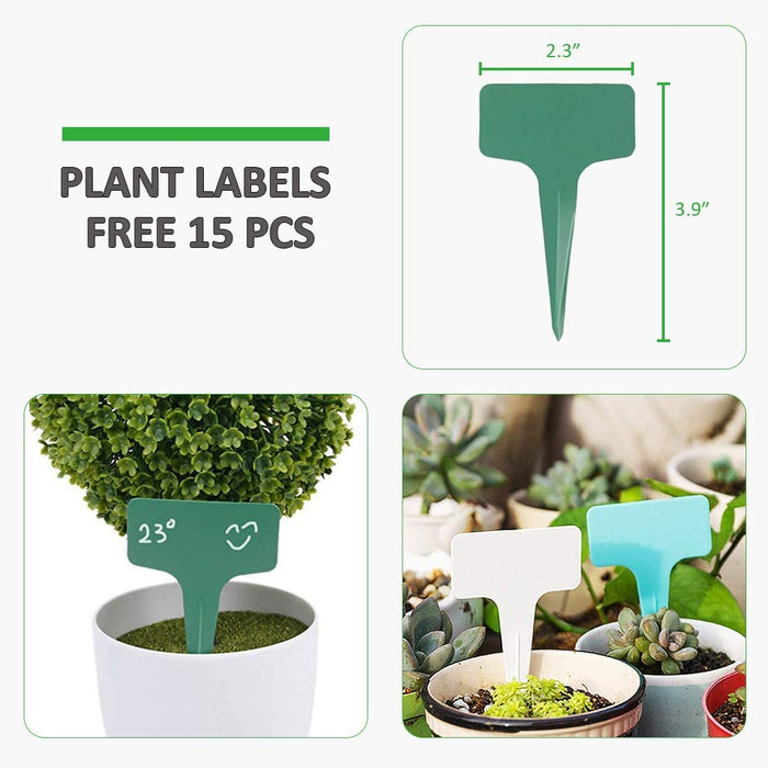 72 Cells Peat Pots Seed Starter Trays, 12 Packs Biodegradable Seedling Pots Germination Trays, Organic Plant Starter Kit with 15 Pcs Plant Labels