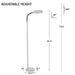 Adjustable Floor Lamp - 6Ft Full Spectrum Natural Sunlight Lamp with Bendable Neck - Reading, Crafts, Esthetician Floor Light by Lavish Home (Beige)