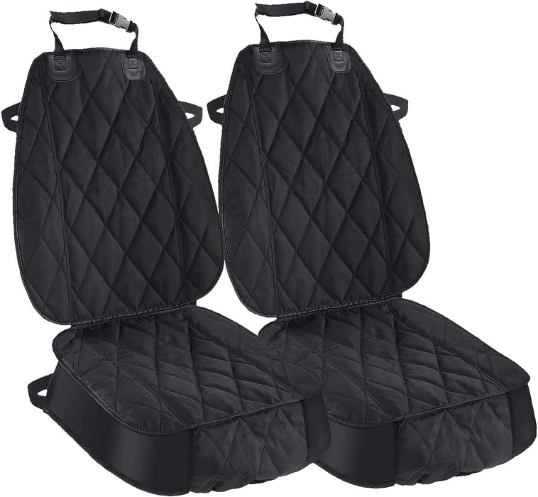 Dog Car Seat Cover for Pets Front Seat Protector, Thicked 600D Heavy Duty Water-Resitant & Wear-Resistant Durable Nonslip Padded with Side Flaps Fits Most of Cars Trucks Suvs (Orange)