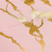 Gold Metallic Marble Comforter Set Queen Size Foil Print Glittering Bedding Sets, Blush/Gold, Queen