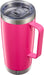 20 Oz Tumbler Mug with Lid and Straw, Insulated Travel Coffee Mug with Handle, Double Wall Stainless Steel Vacuum Coffee Tumbler, Thermal Coffee Cup, Navy Blue