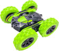 RC Stunt Cars Remote Control Car Double-Sided Driving 360-Degree Flips Rotating Car Toy, Green