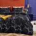Black White Comforter Set Full Black Marble Bedding Comforter Sets Full Men Boys Women Comforter Black Comforter Sets 3Pcs Black Comforter Sets Full Size