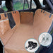 Dog Car Seat Covers for Back Seat Waterproof with Mesh Visual Window Durable Scratchproof Nonslip Dog Car Hammock with Universal Size Fits for Cars, Trucks & Suvs