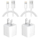 Iphone Charger-Apple Mfi Certified-Lightning Cable to USB 2-Pack Fast Wall Charger Cable Compatible with Iphone 14/13/13Pro/12/12 Pro/11/11Pro/Xs/Max/Xr/X/8/8 plus Ipad