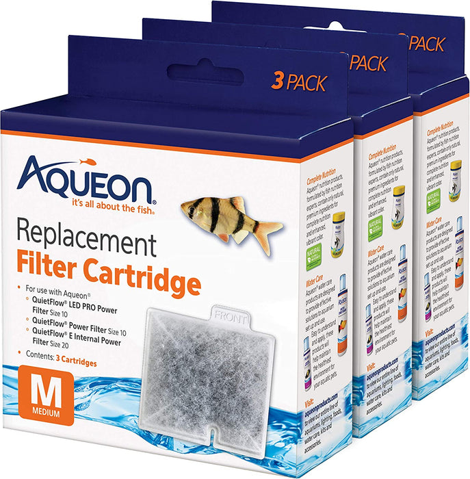 Aqueon Aquarium Fish Tank Replacement Filter Cartridges Extra Small - 3 Pack