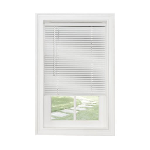 Achim GII Morningstar Indoor Cordless White Vinyl Light Filtering Window Mini Blind, 64" L X 35" W