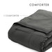 Gray All Season Alternative down Solid Comforter, Full/Queen, by Noble Linens