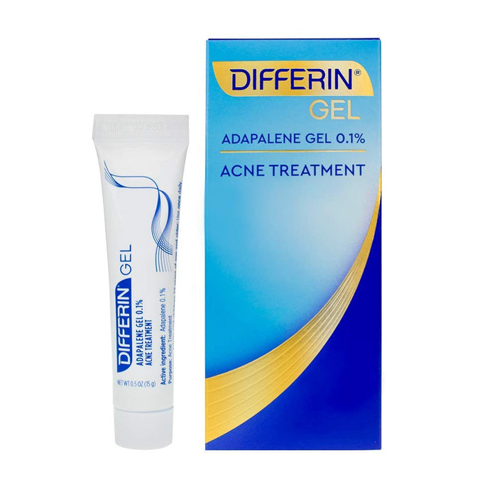 Acne Treatment Differin Gel, 30 Day Supply, Retinoid Treatment for Face with 0.1% Adapalene, Gentle Skin Care for Acne Prone Sensitive Skin, 15G Tube (Packaging May V