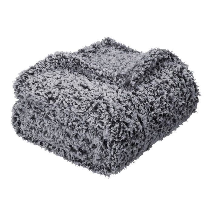 Mainstays Sherpa Throw Blanket - 50" X 60", Gray