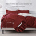 Full Size 7 Pieces Bed in a Bag Bedding Set - Lightweight Red Comforter Set, All Season Ultra Soft down Alternative Bedding Comforter Set with Comforter, Pillowcases, Flat Sheet, Fitted Sheet