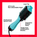Revlon One-Step Hair Dryer & Volumizer 4.25" Nylon Hot Air Brush, Ionic, Mint