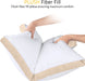 Bed Pillows for Sleeping Queen Size (Beige), Set of 2, Cooling Hotel Quality, Gusseted Pillow for Back, Stomach or Side Sleepers