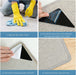8 PCS Rug Grippers Washable Reusable Rug Tape Carpet Holder for Hardwood Floors Tile Dual Sided Prevents Curl anti Rug Slip Pads Rug Stickers for Area Rugs Size 5.9×4.3×0.08 Inch Triangle