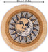 Sun and Moon round Rug,32X32 Inch Boho round Rug,Non-Slip Super Soft Creative Tribal Style Floor Carpet for Living Room Bedroom Bathroom Kids Room Home Decor Fuzzy Rug