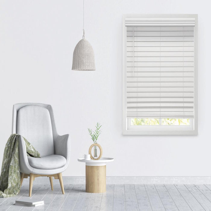 Richfield Studios 2.5" Cordless Faux Wood Blinds, White