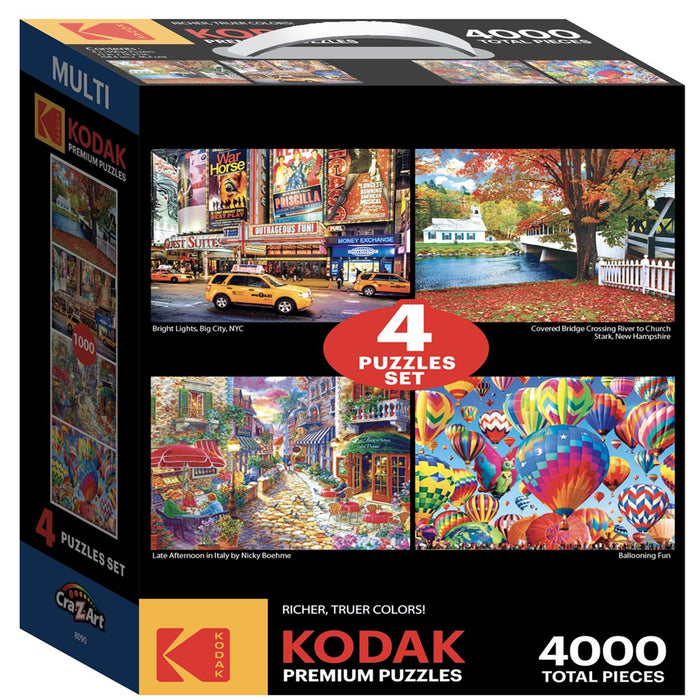 Kodak 4 in 1 Multipack Jigsaw Puzzles - Bright Lights