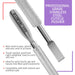 Cuticle Pusher and Spoon Nail Cleaner - Professional Grade Stainless Steel Cuticle Remover and Cutter - Durable Manicure and Pedicure Tool - for Fingernails and Toenails (Silver)