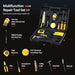 Car Roadside Emergency Kit with Jumper Cables, Auto Road Side Safety Kit for Vehicles - with Premium Carry Bag, Repair Tool Set, Folding Shovel, First Aid Kit, for Men, Women, Teenagers